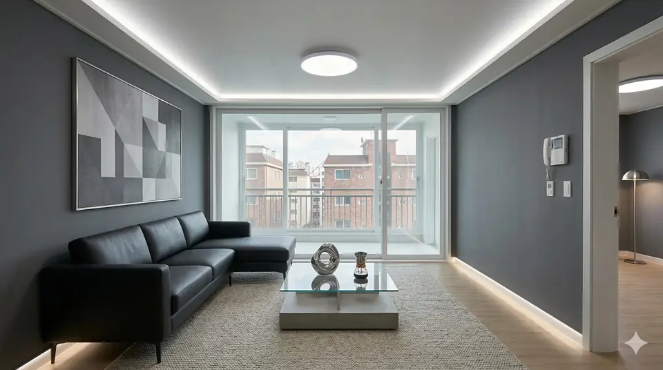 모던 스타일 거실 인테리어 예시